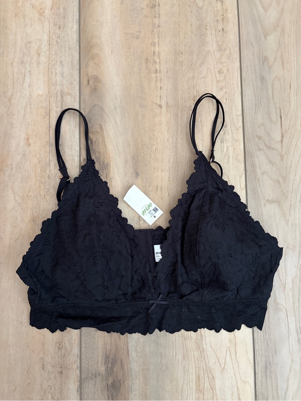 aerie Brand New Black Lace Bralette